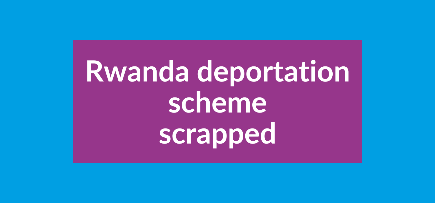 Welcome news about Rwanda scheme.