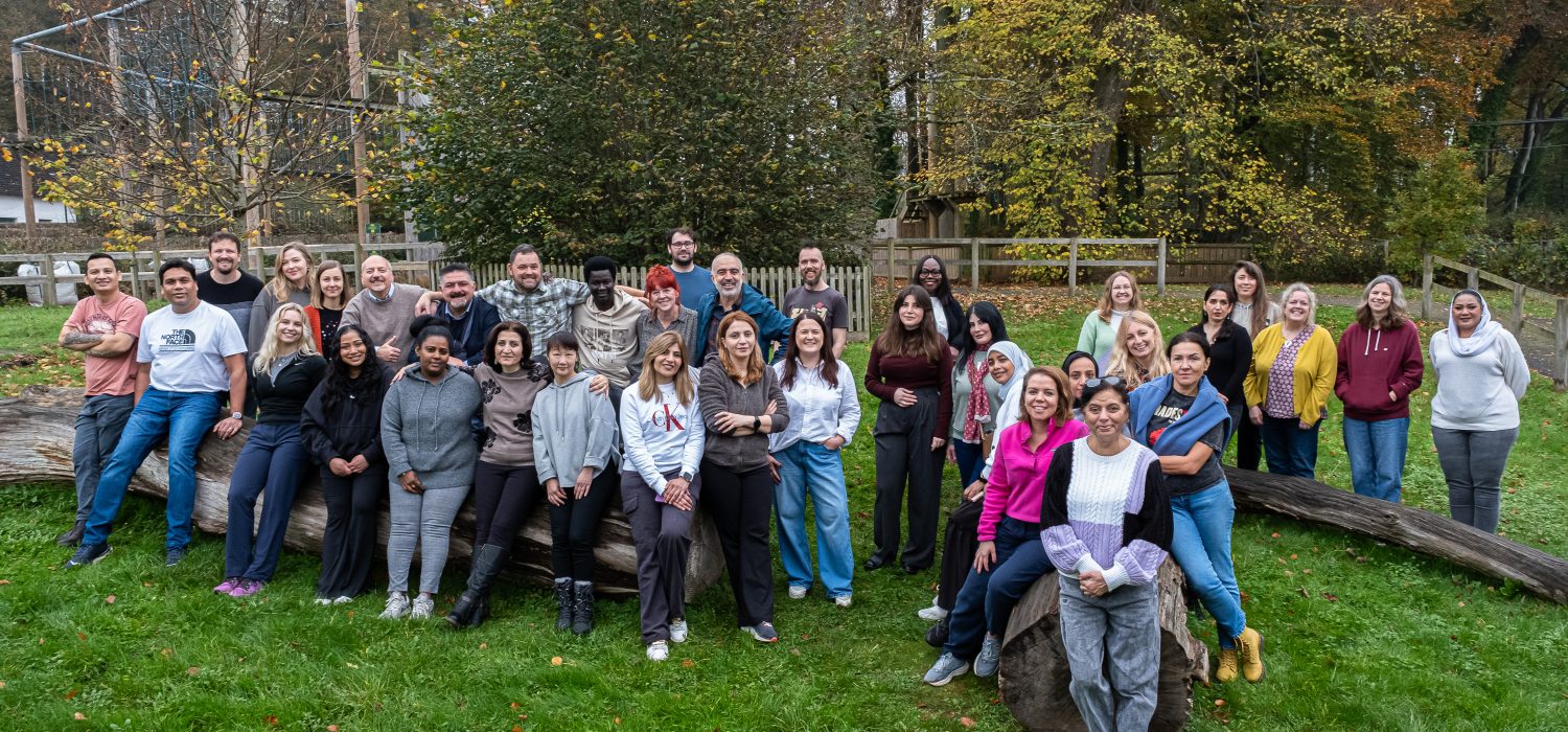 group photo of the Welsh Refugee Council team.