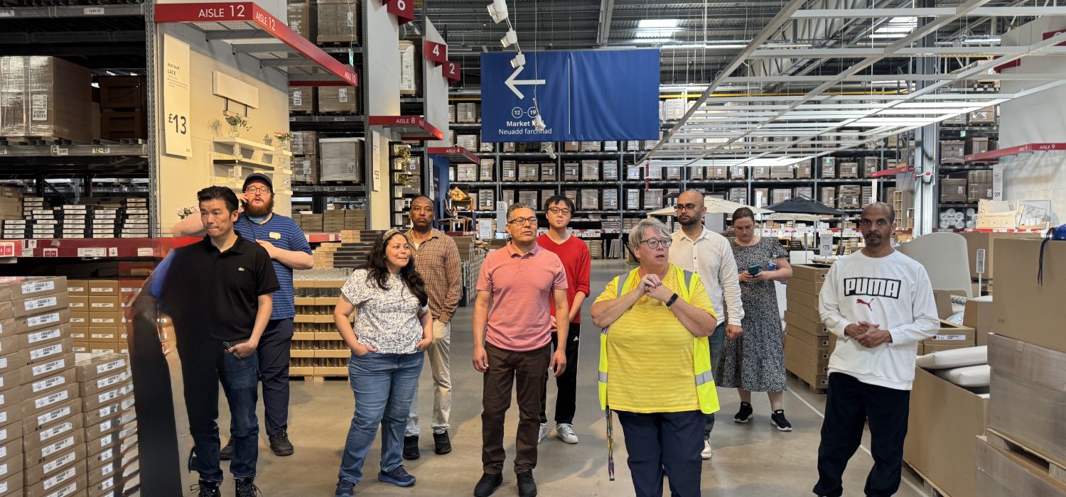 Welsh Refugee Council tour of IKEA with the Employability team.